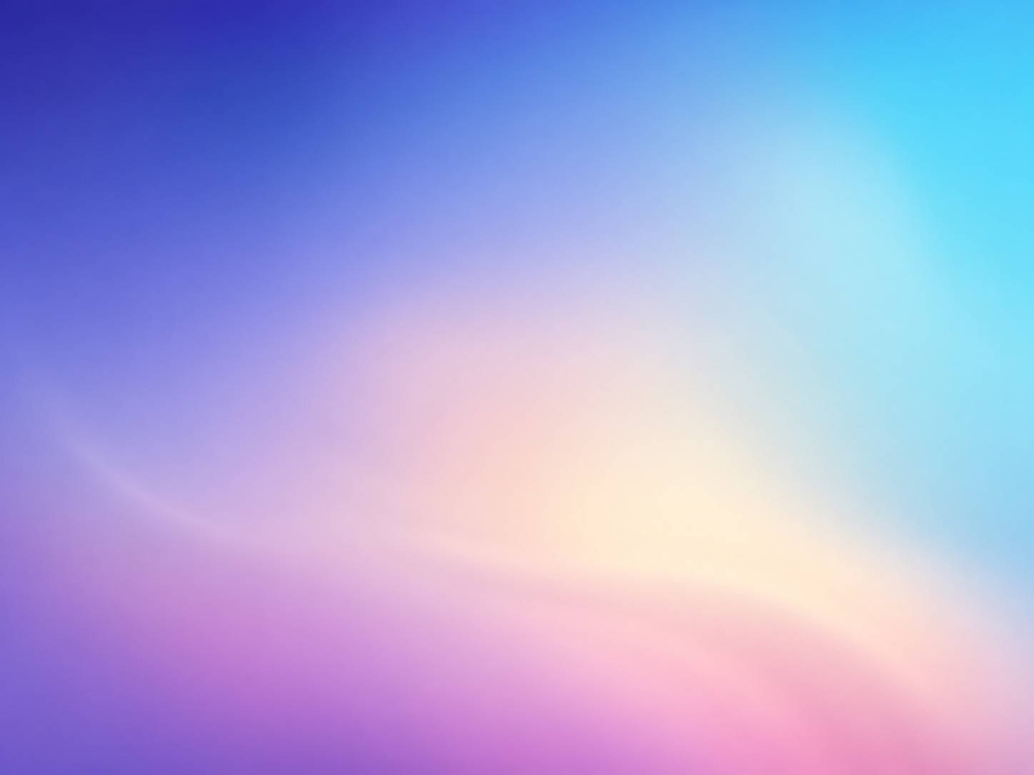 Periwinkle, cyan, orchid, and ivory light blending into an open center